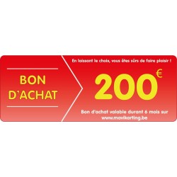 Chèque cadeau de 200€