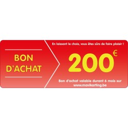 Chèque cadeau de 200€