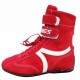 Chaussures hautes rouges pour pilote karting