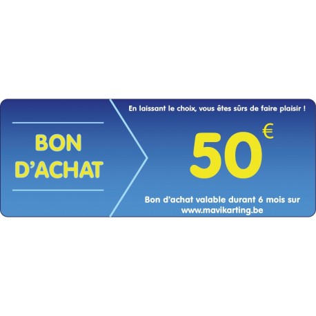 Chèque cadeau de 50€