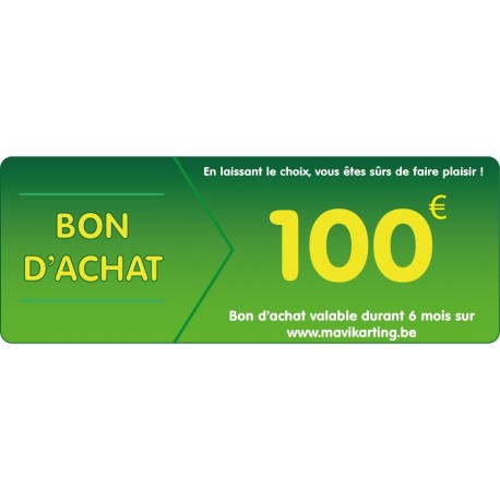 Chèque cadeau de 100€