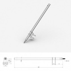 Stuurstang M8 x 510mm