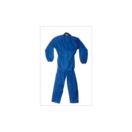 Nylon regen overall Blauw