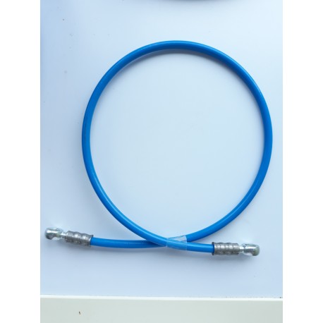 Durite de frein renforcée 8mm Type A Bleue avec 2 raccords banjo Longueur 75cm