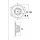 Tandwielhouder 25mm alu