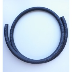 Benzineslang verstekt rubber 6.35mm/12.70mm. per meter