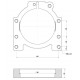 Aluhouder 50x90mm - Zwart